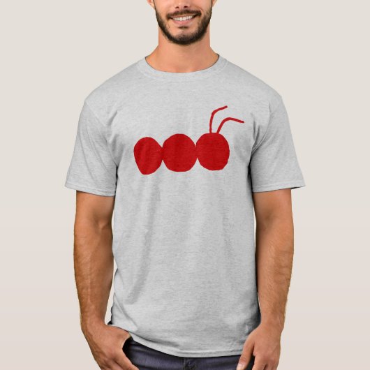 Bug Hunter Gray/Red t shirt (Voorkant)