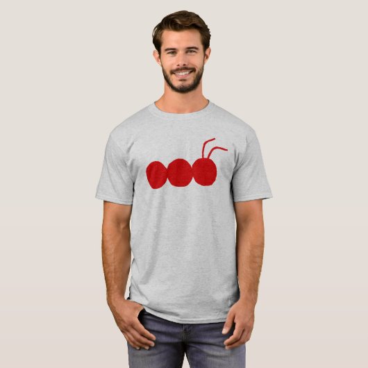 Bug Hunter Gray/Red t shirt (Voorkant volledig)