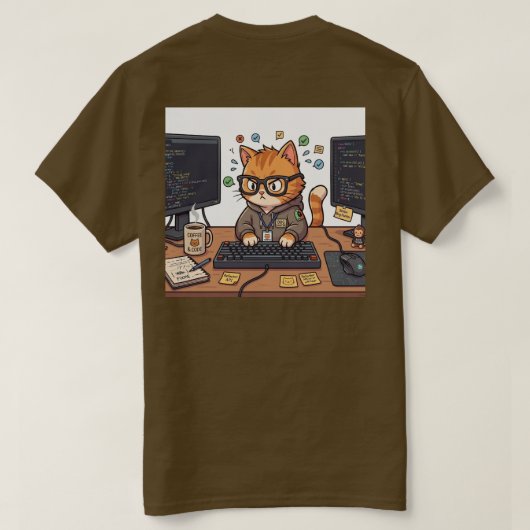 Bug Hunter Kat T-shirt (Design achterkant)