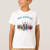 Bug Hunter kleurrijke insecten kevers en insecten T-shirt (Voorkant)