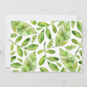 Bug Insect Baby shower Uitnodiging (Achterkant)