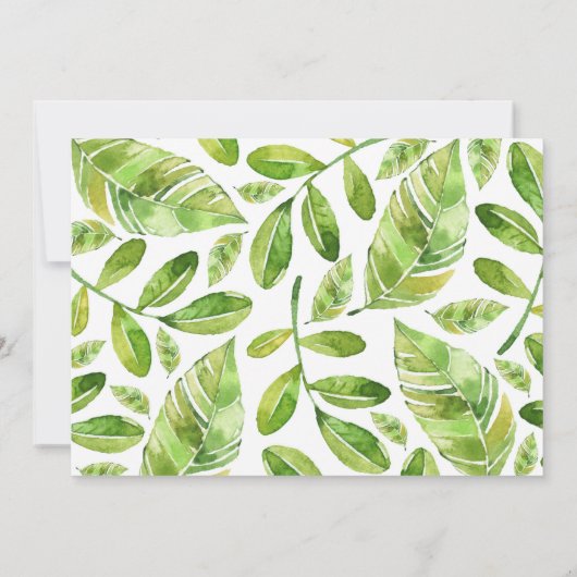 Bug Insect Baby shower Uitnodiging (Achterkant)