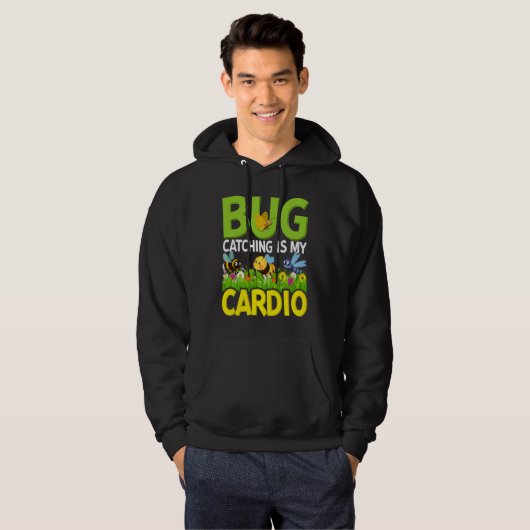 Bug  Insect Science  Bug Catching is my Cardio  4 Hoodie (Voorkant volledig)