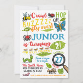 Bug Insect Verjaardag Uitnodiging (Voorkant)