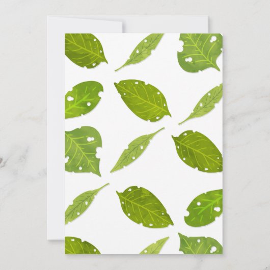 Bug Insect Verjaardag Uitnodiging (Achterkant)