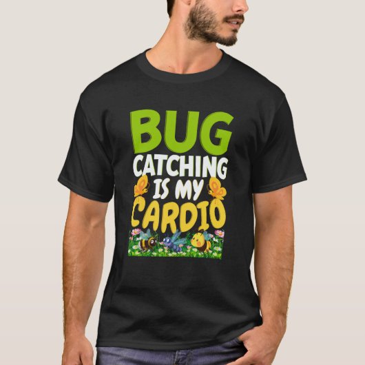 Bug Insect Wetenschap Bug Vangen is mijn Cardio 9 T-shirt (Voorkant)