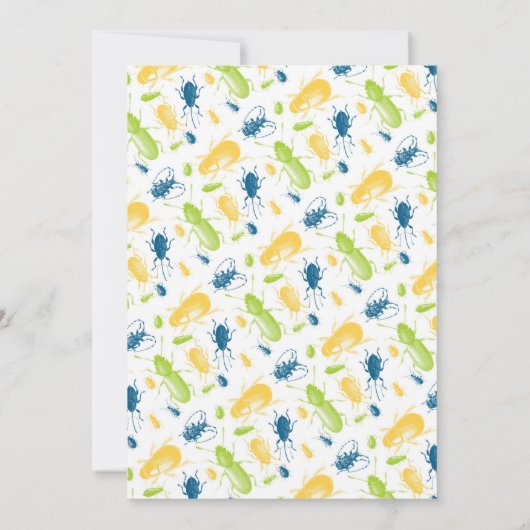 Bug Jar Birthday Party nodigt mensen uit met insec Kaart (Achterkant)