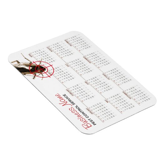 Bug Killer ongediertebestrijding 2016 Kalender Pro Magneet (Rechterzijde)