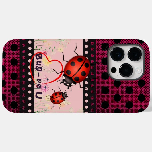 Bug Ladybug Luv Case-Mate iPhone Case (Achterkant (horizontaal))