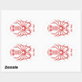 Bug Life Spiny Lobster Decal Ovale Sticker (Vel)