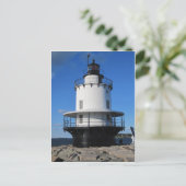 Bug Light Lighthouder in Portland, Briefkaart ME (Staand voorkant)
