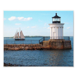 Bug Light Lighthouder Portland Maine Photo Print Foto Afdruk