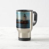 Bug Light Lighthouder Portland Maine Travel Mug Reisbeker (Voorkant rechts)