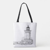 Bug Light-schets Tote Bag (Achterkant)