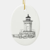 Bug Light Sketch Keramisch Ornament (Achterkant)