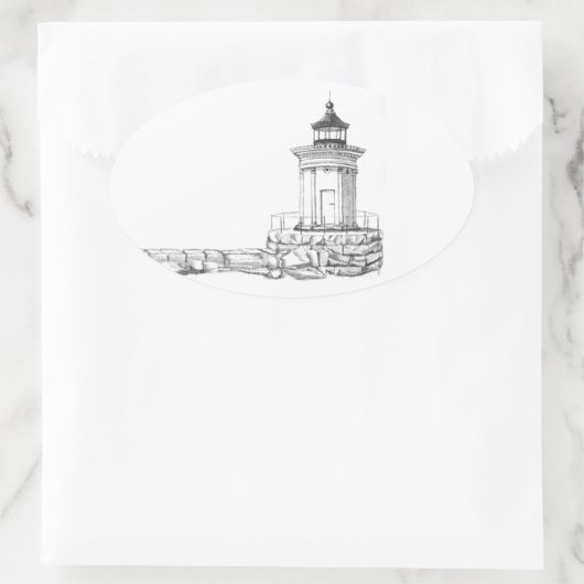 Bug Light Sketch Ovale Sticker (Tas)