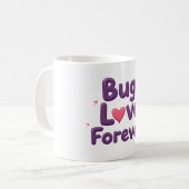 Bug Love Forever T-Shirt Koffiemok (Voorkant links)