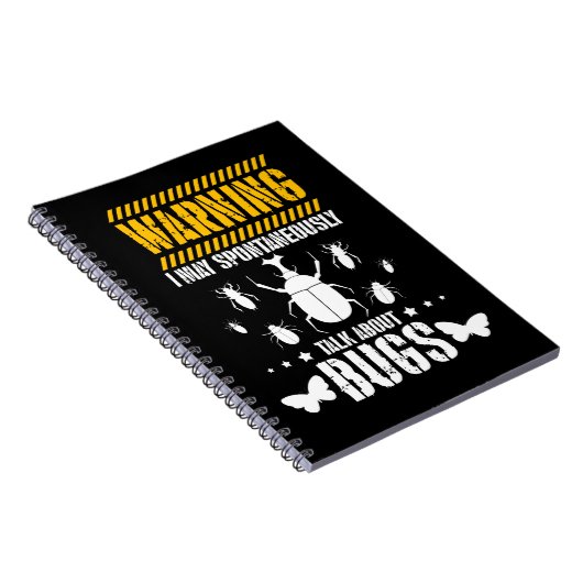 Bug Lover Insects Funny Entomologist Notitieboek (Rechterzijde)