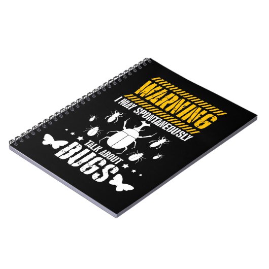 Bug Lover Insects Funny Entomologist Notitieboek (Linkerzijde)