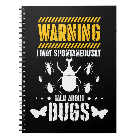 Bug Lover Insects Funny Entomologist Notitieboek (Voorkant)