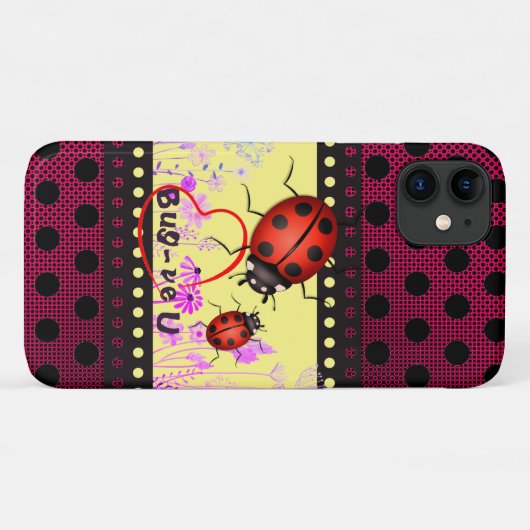 Bug Me Ladybug Case-Mate iPhone Case (Achterkant (horizontaal))