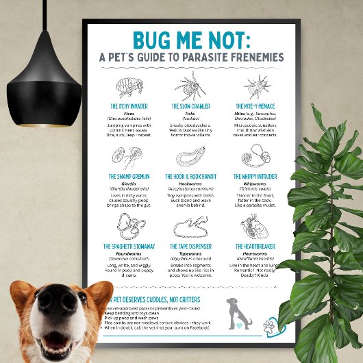 Bug Me Not - Een huisdierengids voor parasitaire v Poster