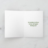 Bug met Attitude Cute Birthday Kaart (Binnen)