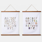 Bug Nursery Alphabet Decor - Schattige Kinder kind Hangend Wandkleed (Dubbel)
