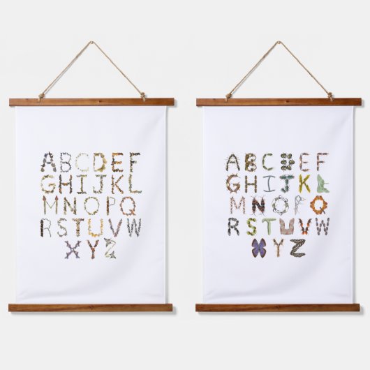 Bug Nursery Alphabet Decor - Schattige Kinder kind Hangend Wandkleed (Dubbel)