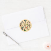 Bug Nut Ronde Sticker (Envelop)
