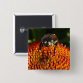 Bug op ventilator vierkante button 5,1 cm (Voorkant /achterkant)