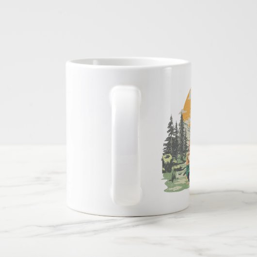 Bug-Out Boss Camper Van Adventure in the Mountains Grote Koffiekop (Achterkant)