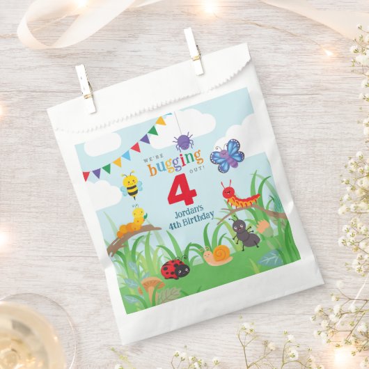 Bug Party Birthday Cute Bedankzakje (Geknipt)