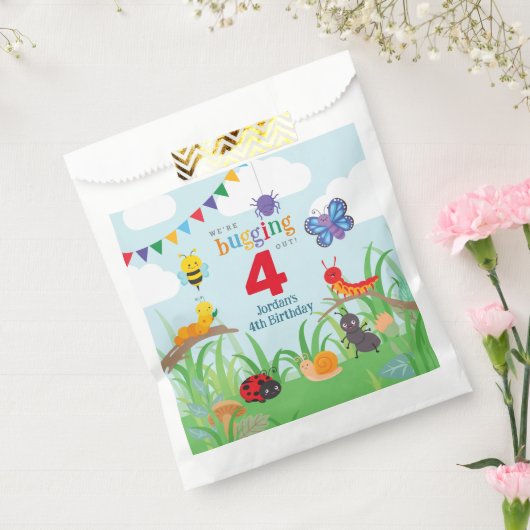 Bug Party Birthday Cute Bedankzakje (Gezegeld)