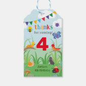 Bug Party Birthday Cute Colorful Cadeaulabel (Voorkant)