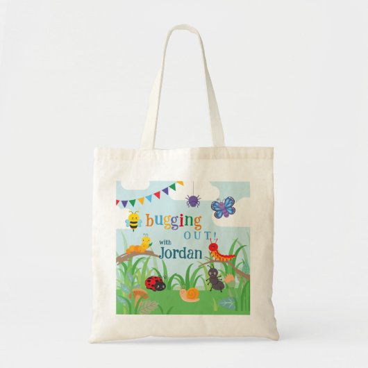 Bug Party Cute Colorful Tote Bag (Voorkant)