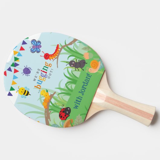 Bug Party Tafeltennisbatje (Zijkant)