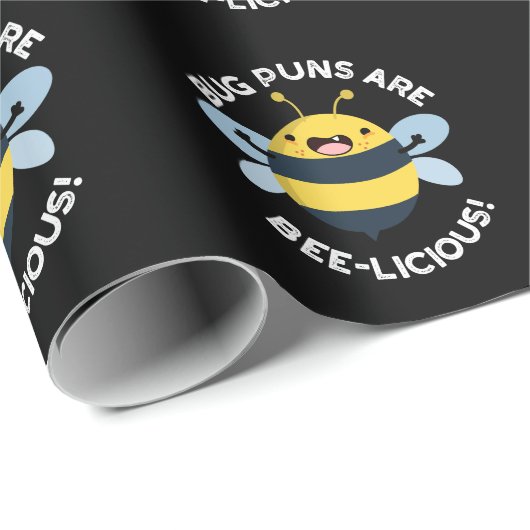 Bug Puns is bijenachtig, grappig, bondig en donker Cadeaupapier (Rol Hoek)