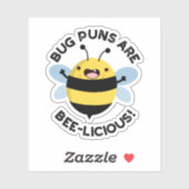 Bug puns zijn bijenlekkernij grappige bijen woords sticker (Vel)