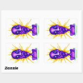 bug rechthoekige sticker (Vel)