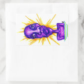 bug rechthoekige sticker (Tas)