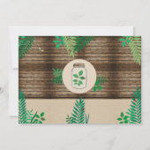 Bug Scavenger Foto Hunt Wood Party Leaf Leaf Kaart (Achterkant)