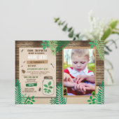 Bug Scavenger Foto jacht houten feest Bladeren Bla Kaart (Staand voorkant)