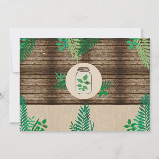 Bug Scavenger Foto jacht houten feest Bladeren Bla Kaart (Achterkant)