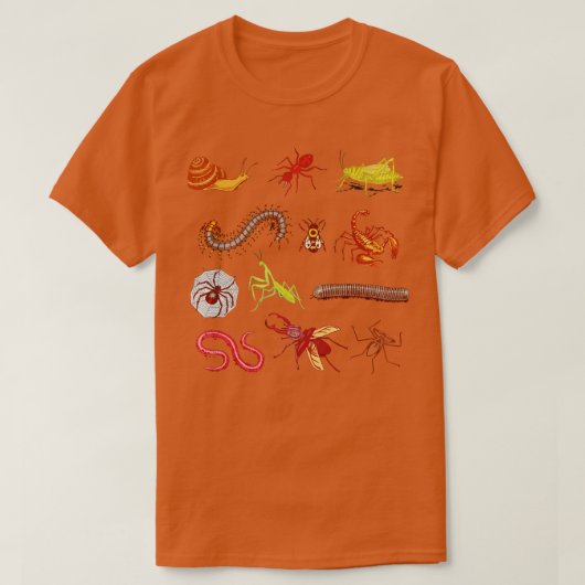 Bug Shirt Entomoloog Entomologie Insecten Type (Design voorkant)