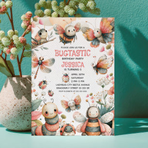 Bug - thema grillige insecten Schattigee Kinderen  Kaart