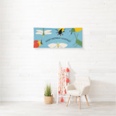 Bug Theme Custom Message Party Spandoek (Insitu)