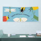 Bug Theme Custom Message Party Spandoek (Beurs)
