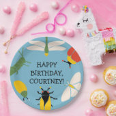 Bug Theme Party Gepersonaliseerd Papieren Bordje (Feest)