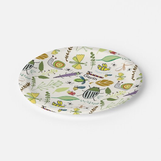 Bug Verjaardag Borden gepersonaliseerd Papieren Bordje (Gekanteld)